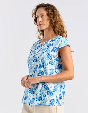 Blusa La Mode manga corta para mujer