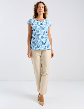 Blusa La Mode manga corta para mujer
