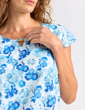 Blusa La Mode manga corta para mujer