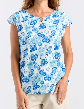 Blusa La Mode manga corta para mujer