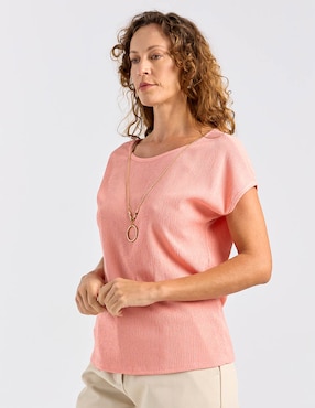 Blusa La Mode manga corta para mujer