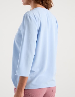 Blusa La Mode manga 3/4 para mujer