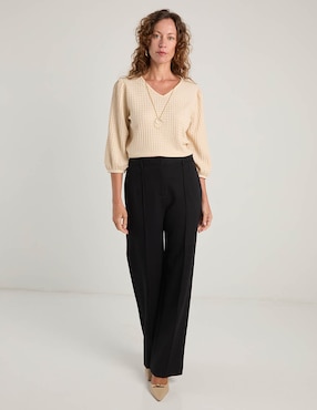 Blusa La Mode manga 3/4 para mujer