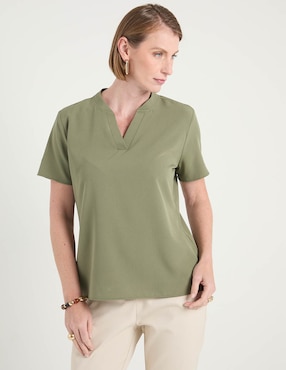 Blusa La Mode manga corta para mujer