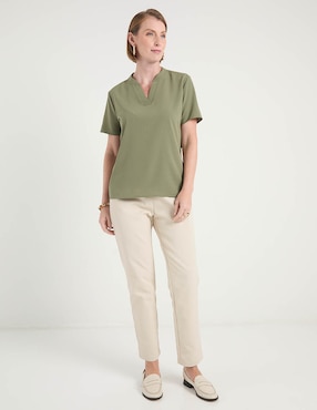 Blusa La Mode manga corta para mujer