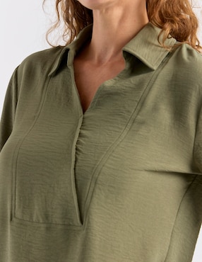 Blusa La Mode manga 3/4 para mujer