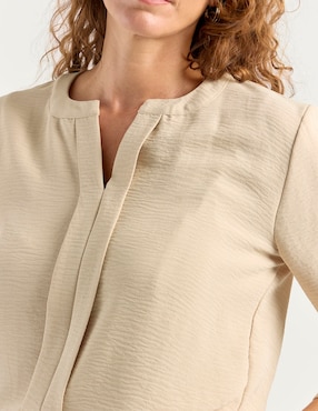 Blusa La Mode manga 3/4 para mujer