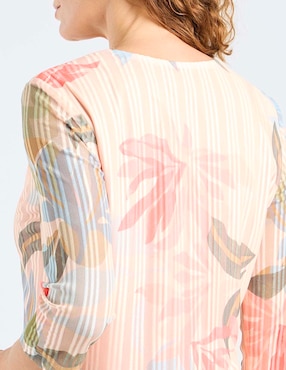 Blusa La Mode manga 3/4 para mujer