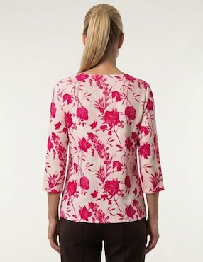 Blusa La Mode manga 3/4 para mujer