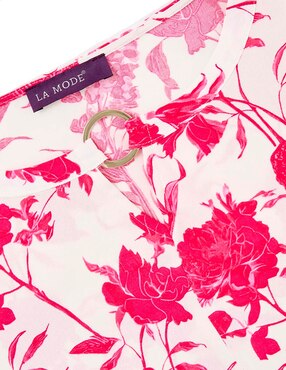 Blusa La Mode manga 3/4 para mujer