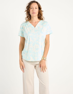 Blusa La Mode manga corta para mujer