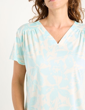 Blusa La Mode manga corta para mujer