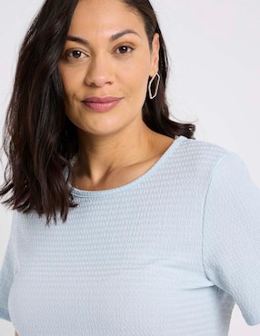Blusa La Mode manga corta para mujer