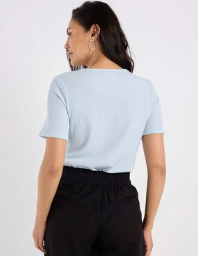 Blusa La Mode manga corta para mujer