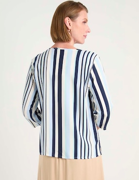 Blusa La Mode manga 3/4 para mujer