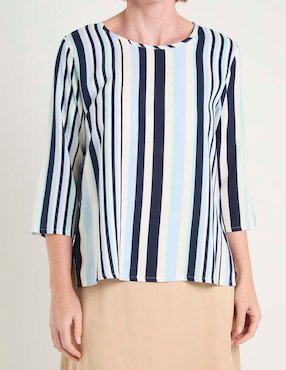 Blusa La Mode manga 3/4 para mujer