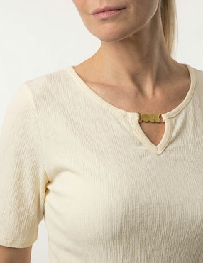Blusa La Mode manga corta para mujer