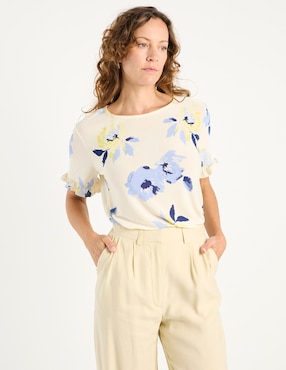 Blusa La Mode manga corta para mujer