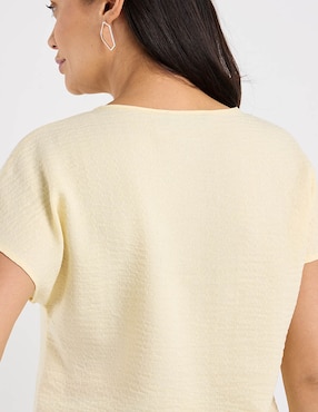 Blusa La Mode manga corta para mujer