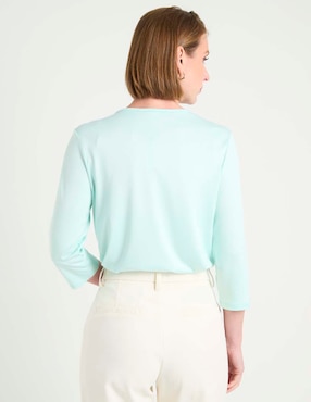 Blusa La Mode manga 3/4 para mujer