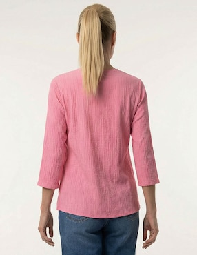 Blusa La Mode manga 3/4 para mujer