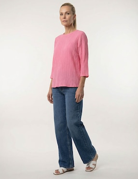 Blusa La Mode manga 3/4 para mujer