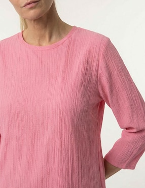 Blusa La Mode manga 3/4 para mujer