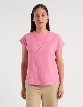 Blusa La Mode manga corta para mujer