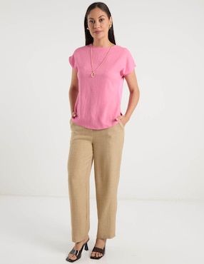 Blusa La Mode manga corta para mujer