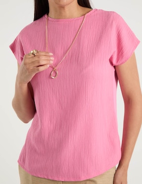 Blusa La Mode manga corta para mujer