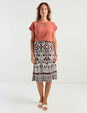 Blusa La Mode manga corta para mujer