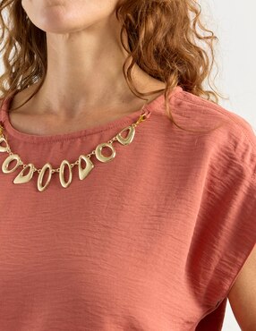 Blusa La Mode manga corta para mujer