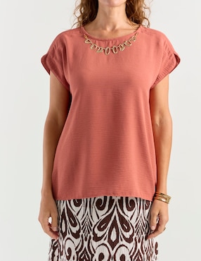 Blusa La Mode manga corta para mujer