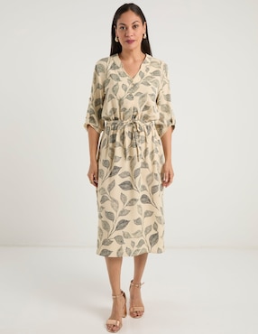 Vestido midi casual La Mode para mujer