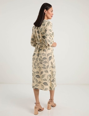 Vestido midi casual La Mode para mujer