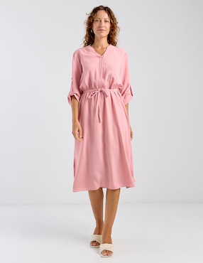 Vestido midi casual La Mode para mujer