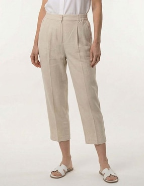 Pantalón capri La Mode recto para mujer
