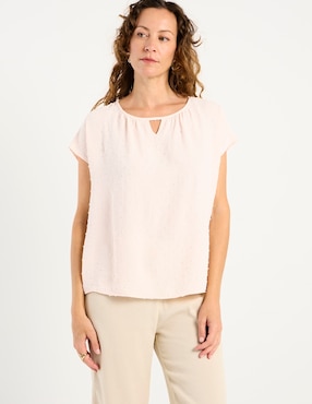 Blusa La Mode manga corta para mujer