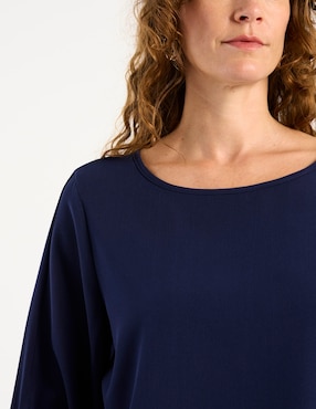 Blusa La Mode manga 3/4 para mujer