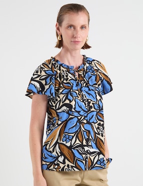 Blusa La Mode manga corta para mujer