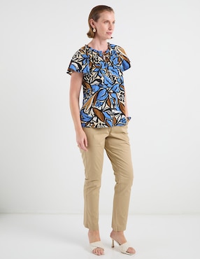 Blusa La Mode manga corta para mujer