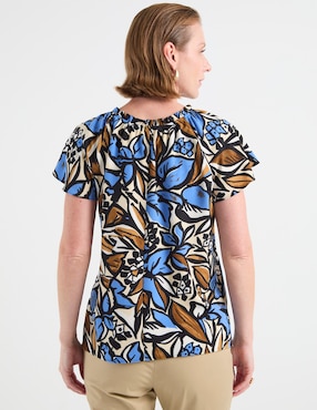 Blusa La Mode manga corta para mujer