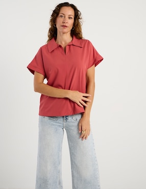 Blusa La Mode manga corta para mujer