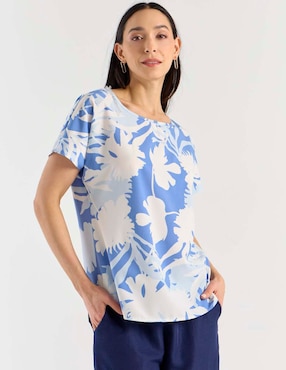 Blusa La Mode manga corta para mujer