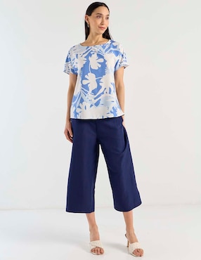 Blusa La Mode manga corta para mujer