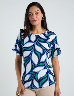 Blusa La Mode manga corta para mujer
