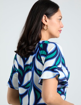 Blusa La Mode manga corta para mujer
