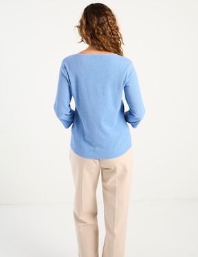 Blusa La Mode manga 3/4 para mujer