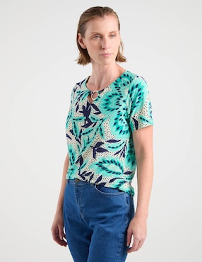 Blusa La Mode manga corta para mujer