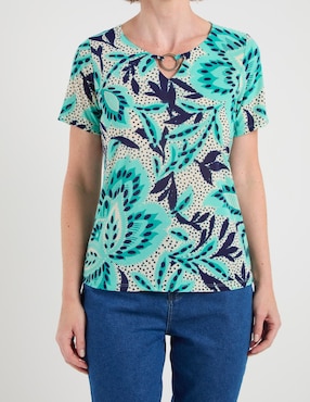 Blusa La Mode manga corta para mujer